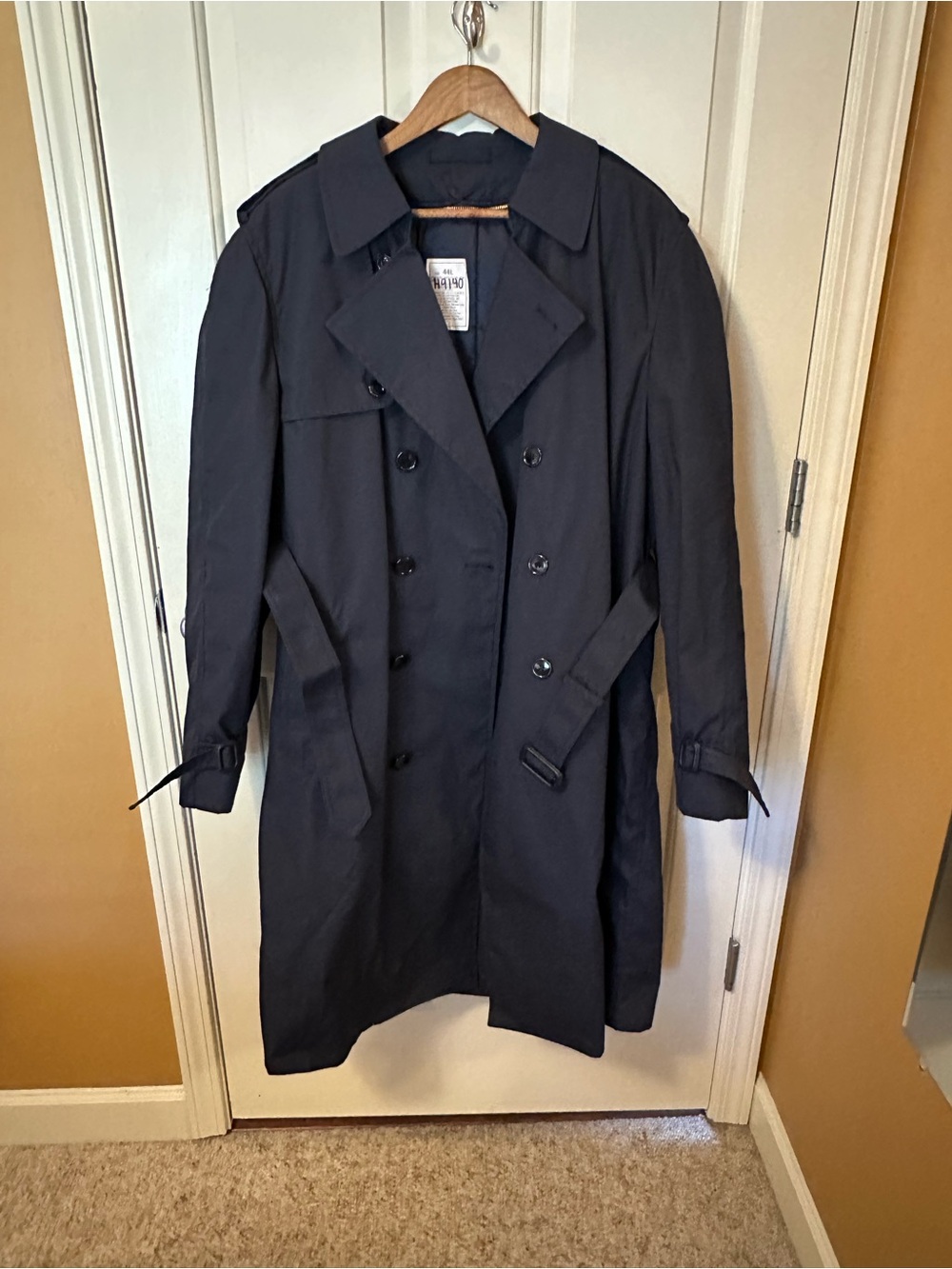 American Apparel Navy Quilted Jacket Lining